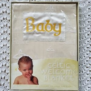 NIB Celtic Baby Welcome Blanket